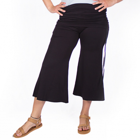 Black Cropped Recovery Pant
