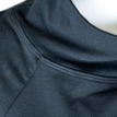 Close up of black turtleneck collar